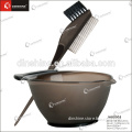 high quality hair colouring bowl/tin bowl and tin brush